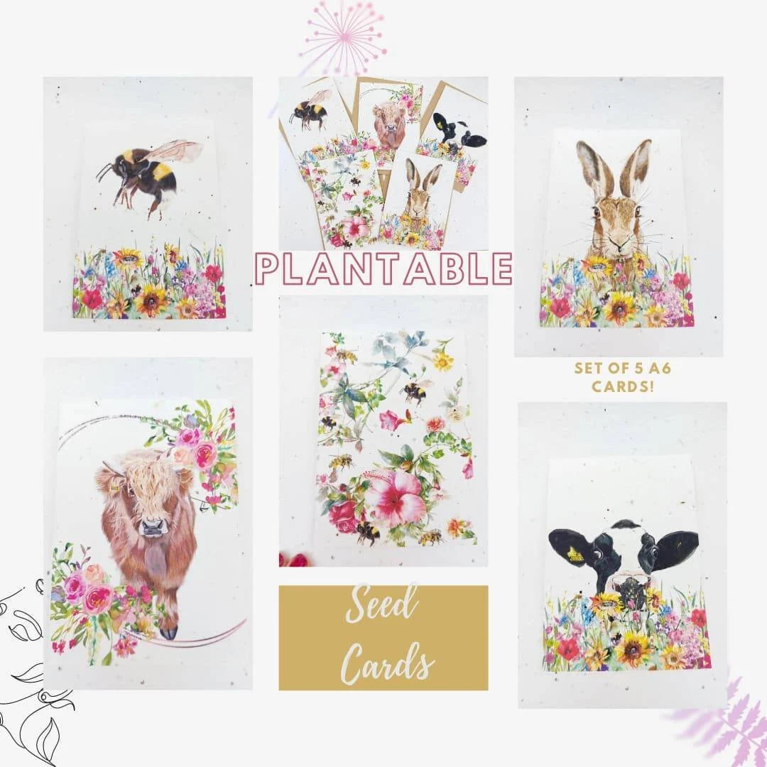 Plantable seed cards