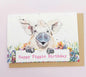 Piggy plantable Seed paper Cards-Happy piggin birthday- eco friendly