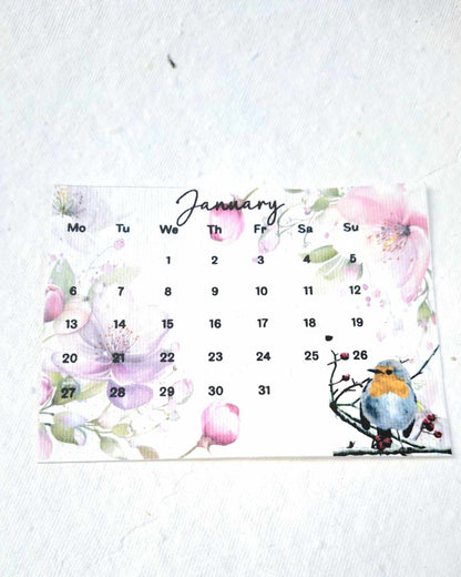 2025 Grow me Calendar Eco-Friendly Plantable Seed Calendar 2025 - 2 Sizes - 13 Pages - Emma Metcalf Designs