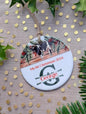 Christmas Personalised Ceramic Bauble 2024 -  Custom Festive Ornament- Our first Christmas- Babys first Christmas-Our 1st Christmas as a family of