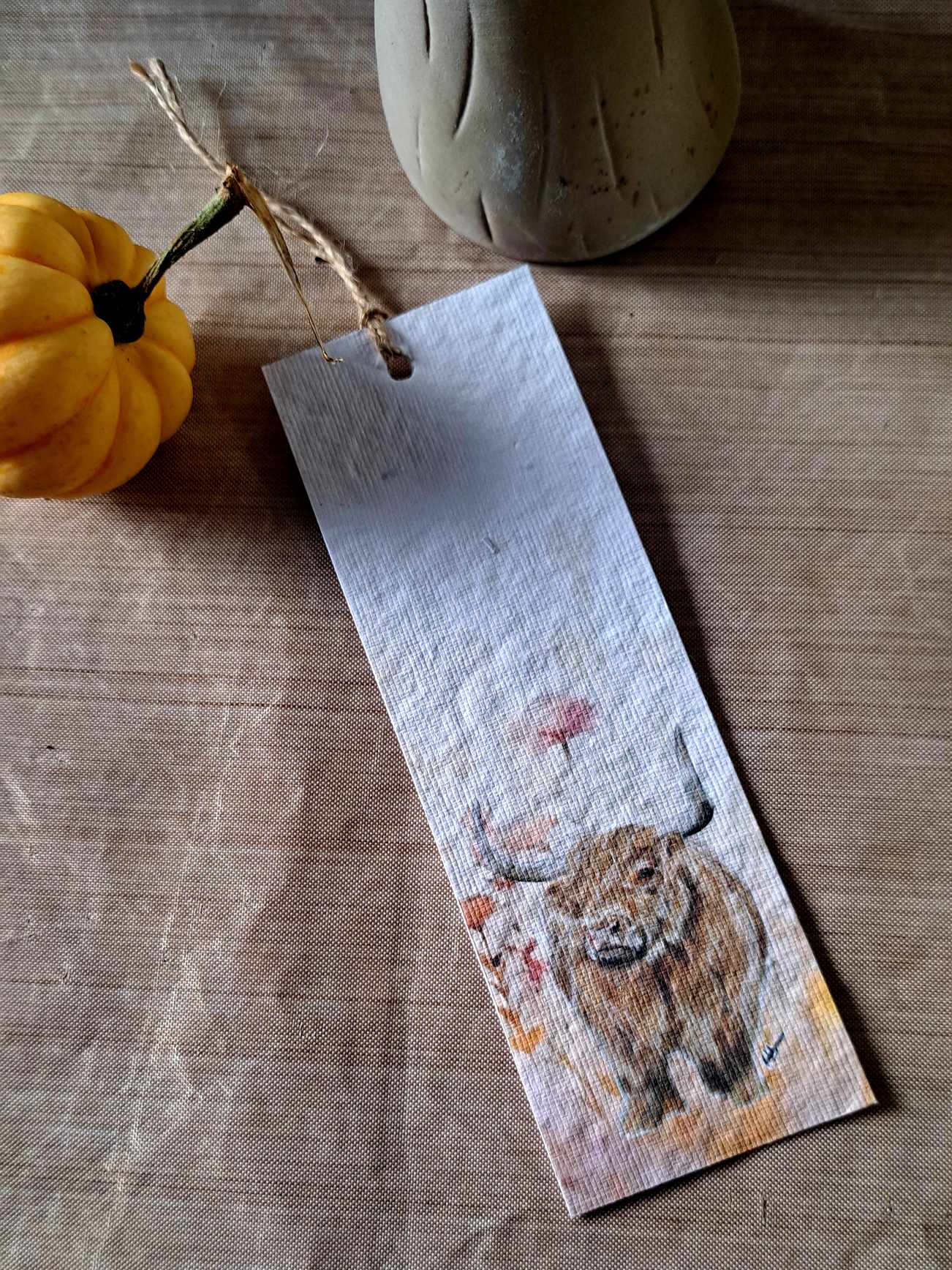 Pack of 2 Plantable Wildflower Bookmarks | Eco-Friendly Gift | Corporate gifts | Emma Metcalf Designs | Sustainable Seed Paper Bookmark