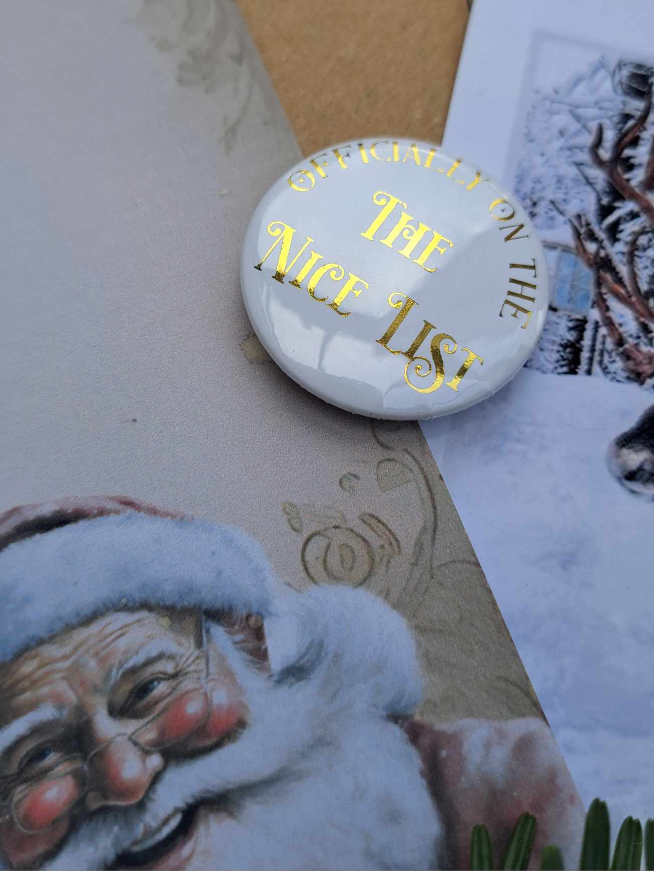 Bespoke Personalised nice list Certificate, Badge, polaroid -Santa nice list certificate -Christmas Eve Box Filler-Christmas letter from North pole