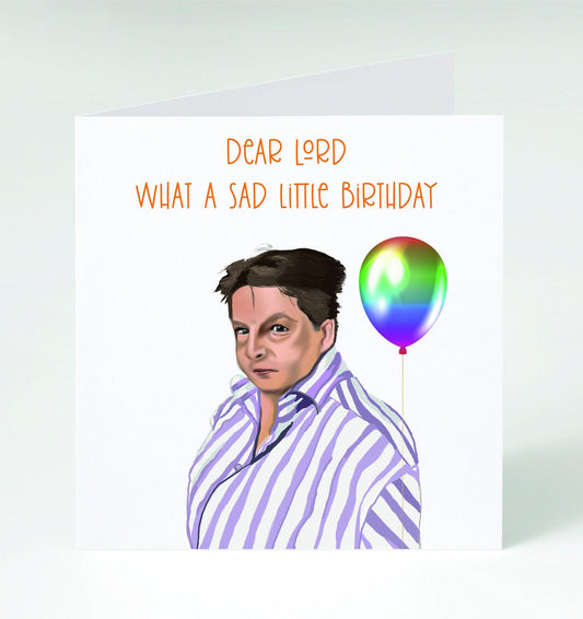 Sad Little Life Jane - Come Dine With Me -  Funny Greetings Card UK - Meme Birthday Cards -  British Tv Show Cards